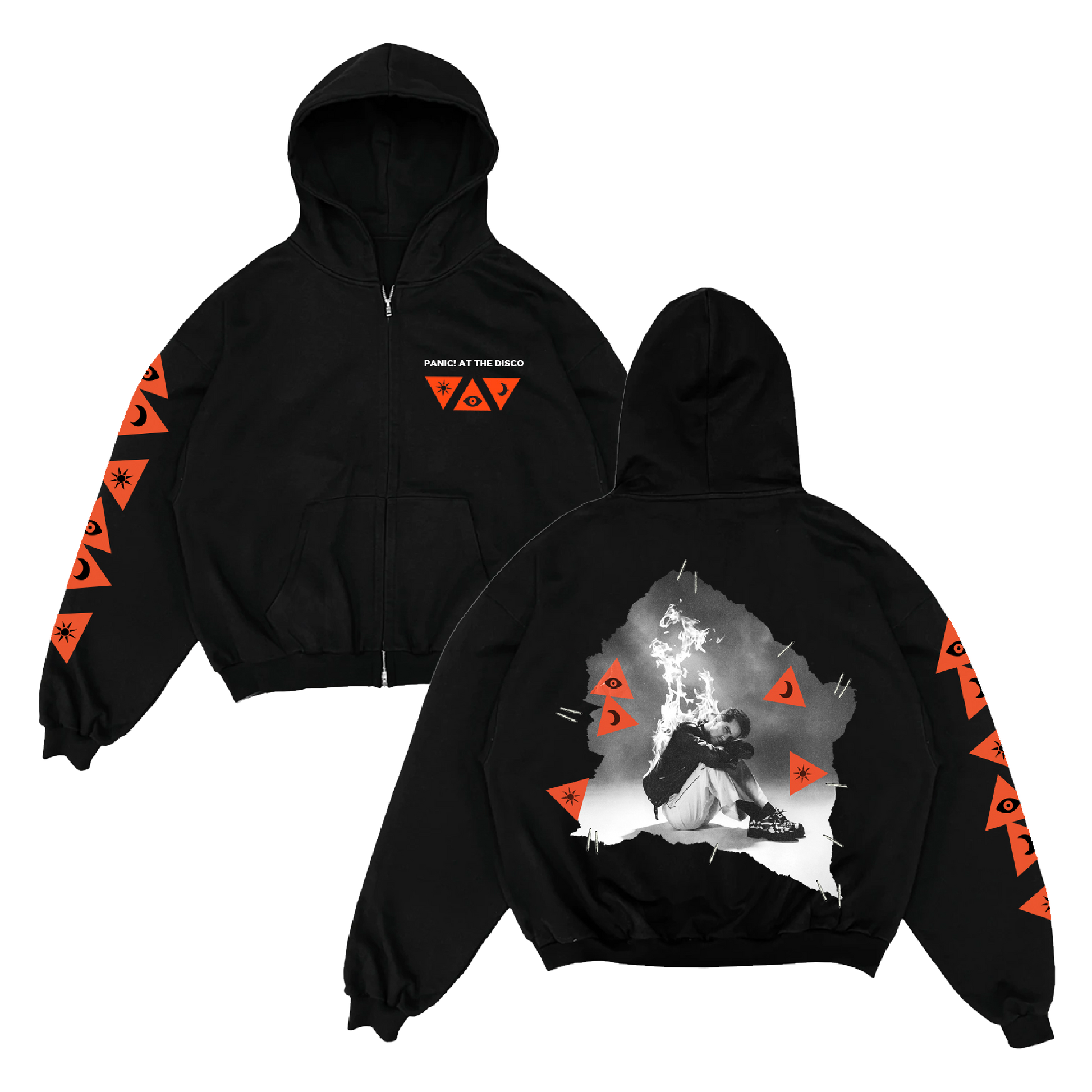 EU UK Tour Admat Zip Hoodie Panic At The Disco UK